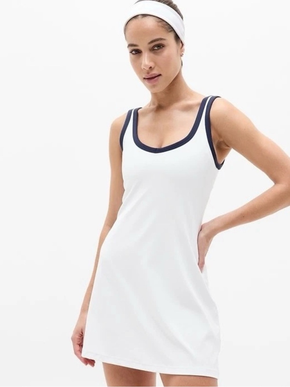 NWT Athleta Transcend Tipped Dress